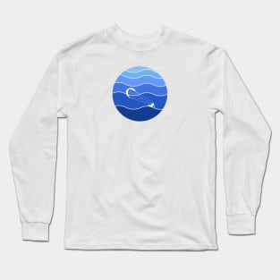 Kiteboarding waves Long Sleeve T-Shirt